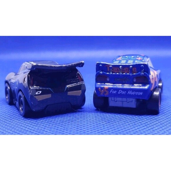 Disney/Pixar/Mattel/Die-cast Mini Racers Jackson Storm & Rust-eze  Lot Of 2.... - Picture 2 of 8